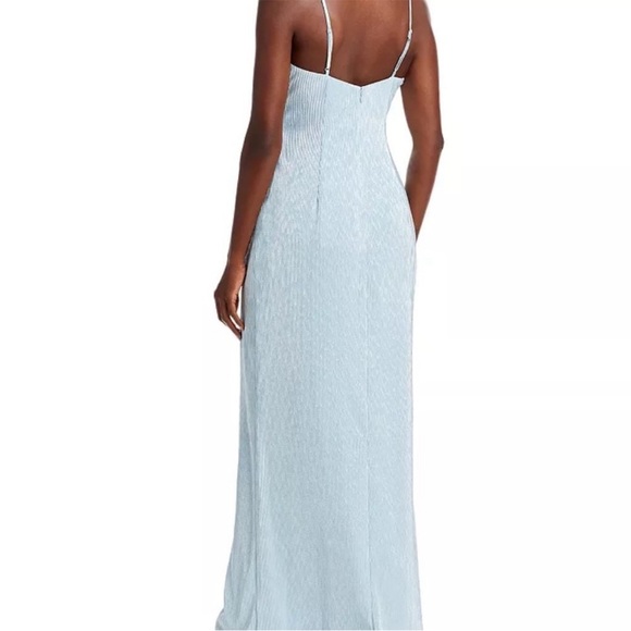 Aidan by Aidan Mattox Pleated Gown, - Picture 2 of 9